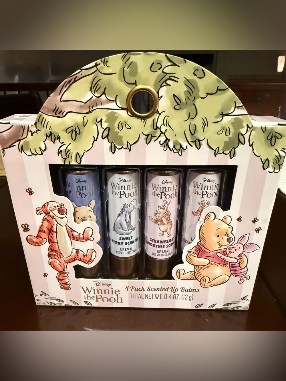 Winnie the Pooh 4-Pack Scented Lip Balm Set - NIB